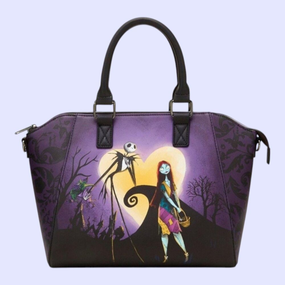 Disney Tim Burton’s The Nightmare Before Christmas Handbag Jack & Sally - Picture 1 of 7